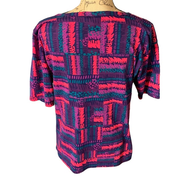 LuLaRoe Purple Pink Green Top Size XL - Picture 5 of 8